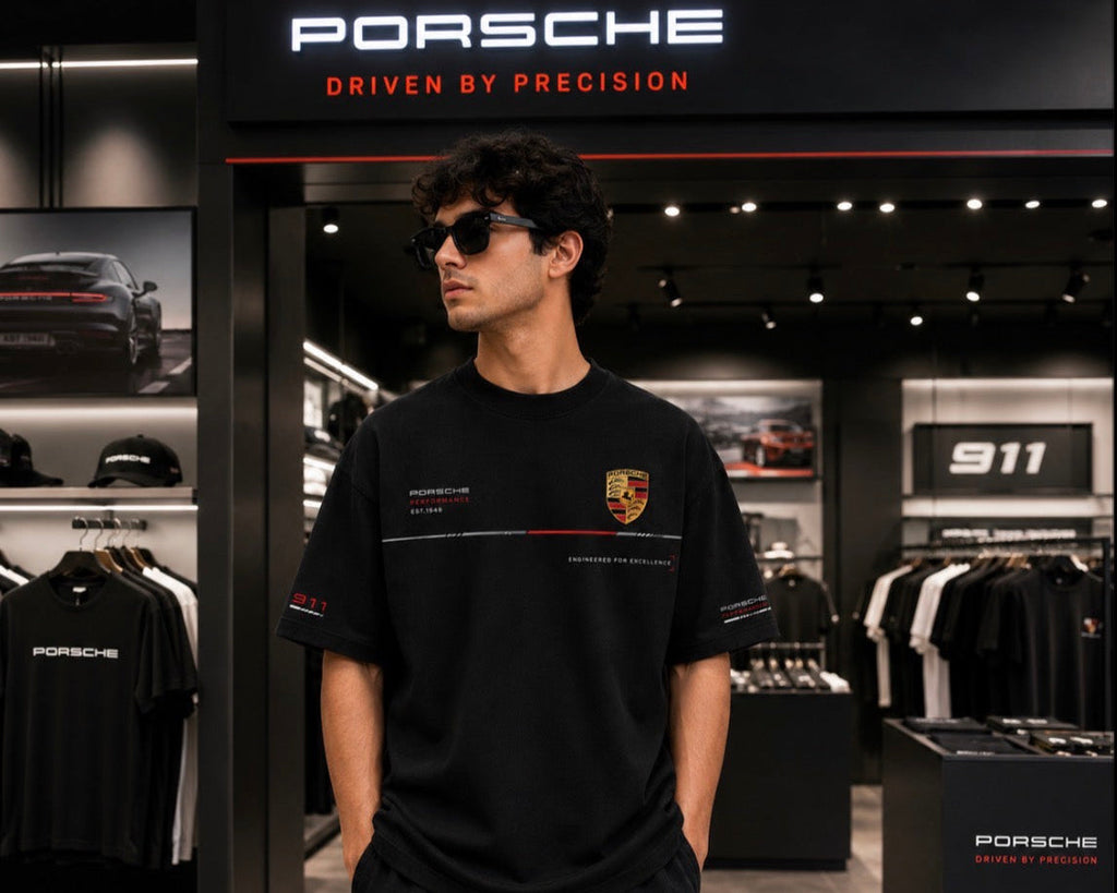 Porsche 911 – Driven by Precision Oversized T-Shirt