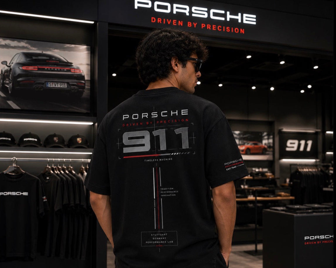 Porsche 911 – Driven by Precision Oversized T-Shirt