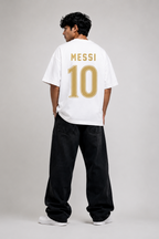 Argentina Messi 10 Legacy White Oversized tshirt