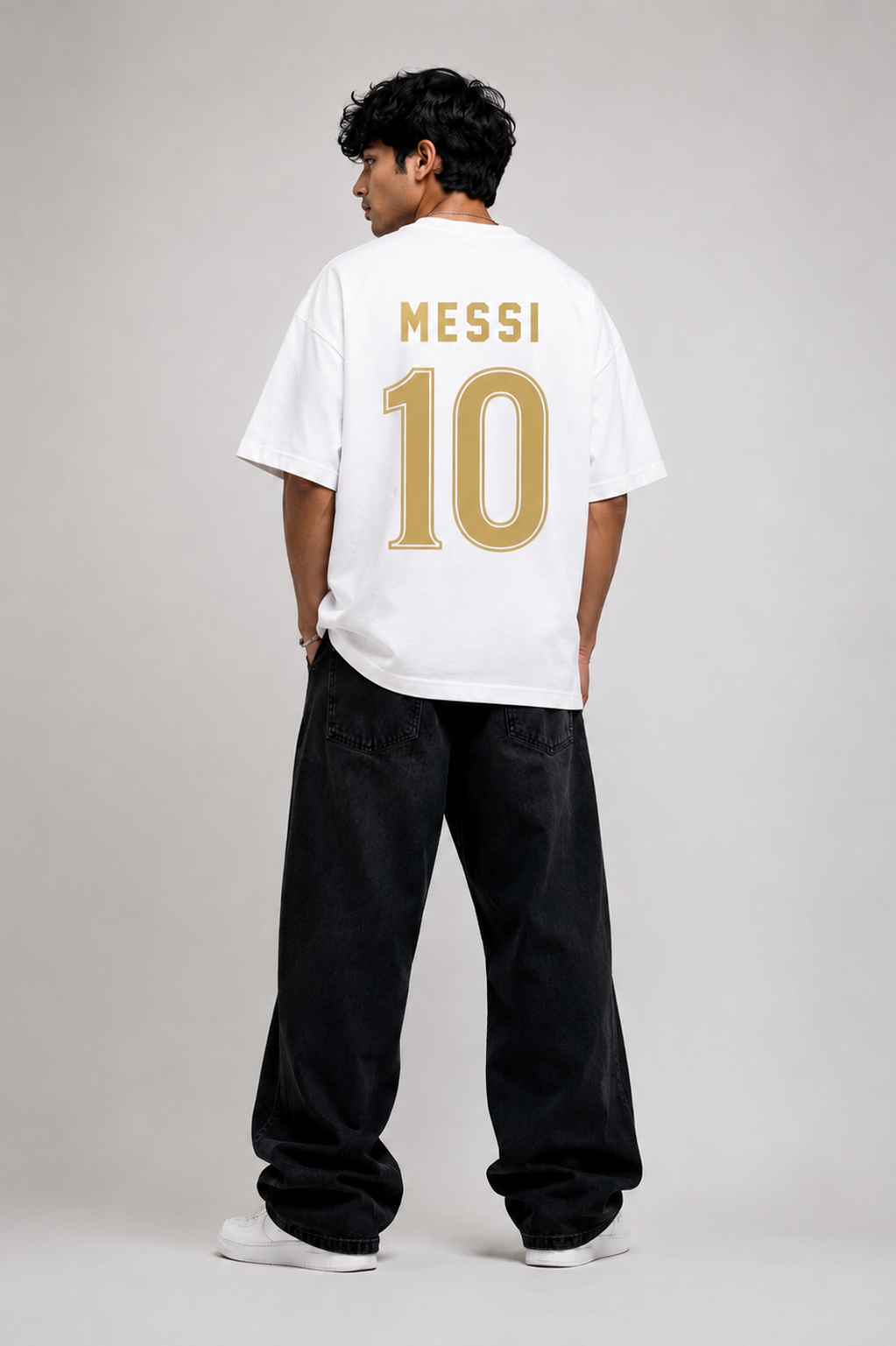 Argentina Messi 10 Legacy White Oversized tshirt