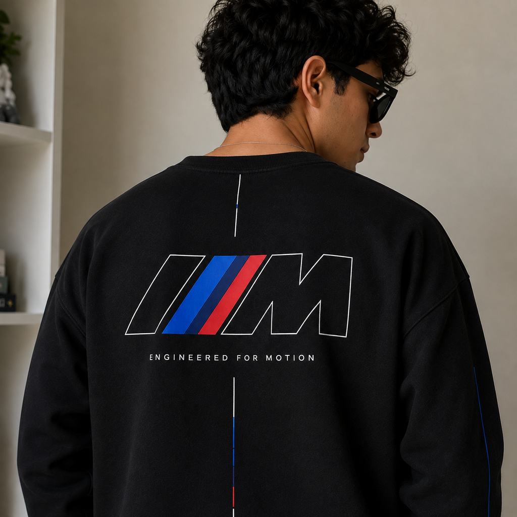 M Performance Engineered Oversized Full-Sleeve  Sweatshirt Tee