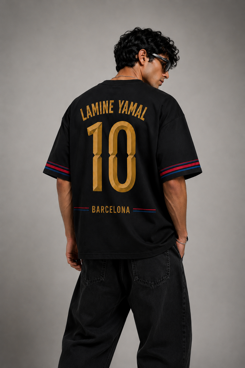 Lamine Yamal No.10 Barcelona Oversized T-Shirt