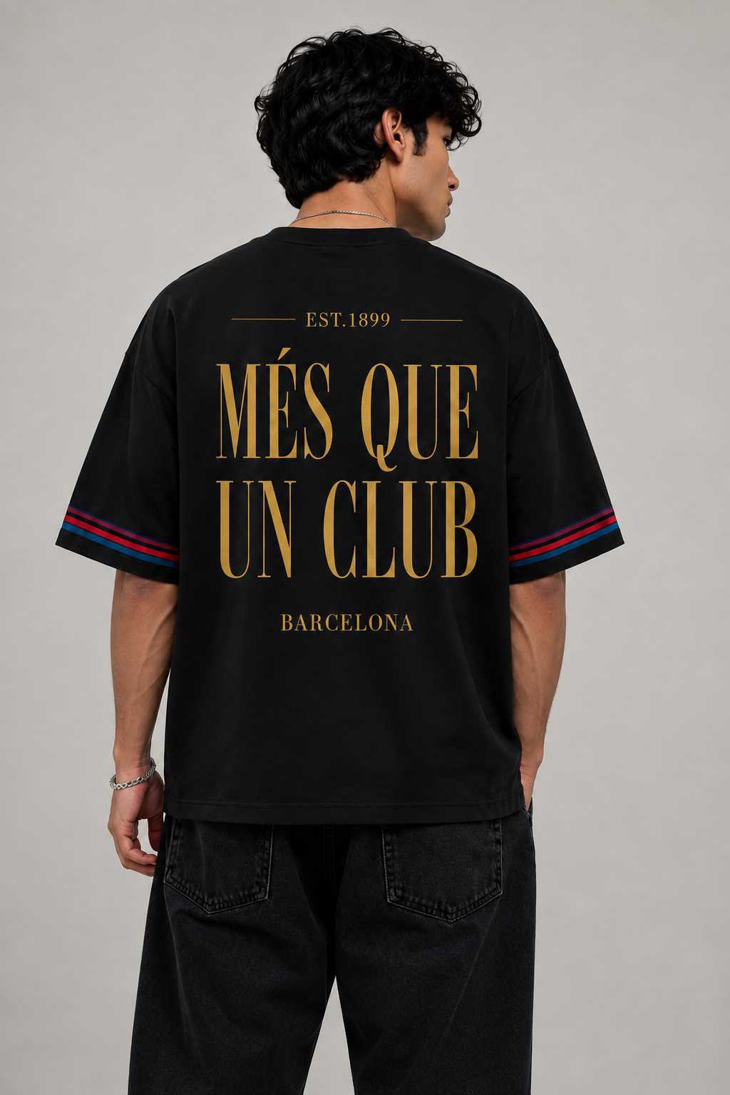 Mes Que Un Club Barcelona Oversized T-Shirt