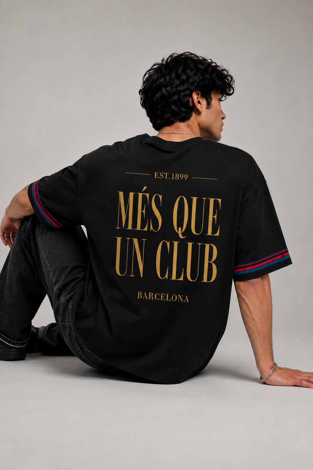 Mes Que Un Club Barcelona Oversized T-Shirt