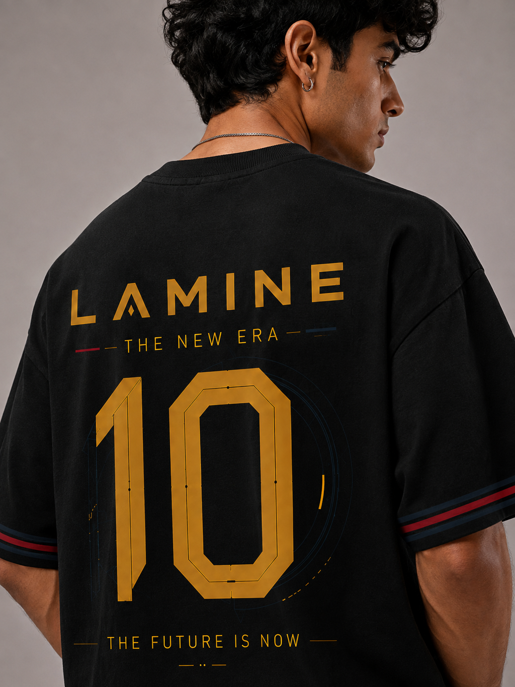 Lamine Yamal Future No.10 Barcelona Oversized T-Shirt
