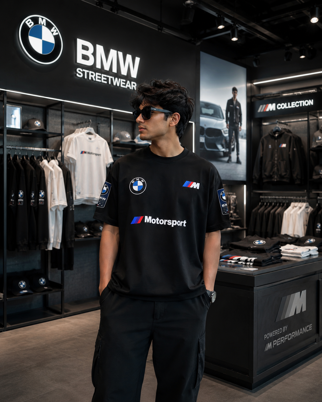 BMW M Heritage Black Oversized Tee