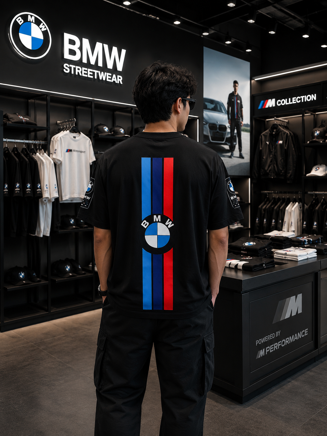 BMW M Heritage Black Oversized Tee