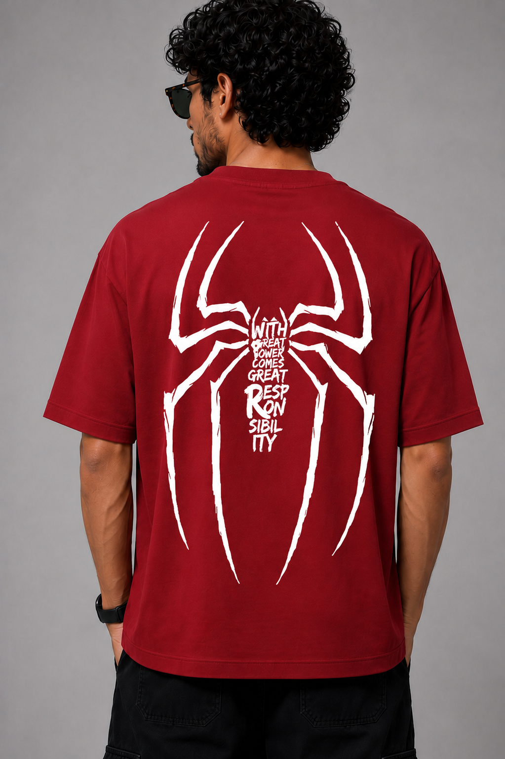Spider Web Legacy Oversized Graphic T-Shirt