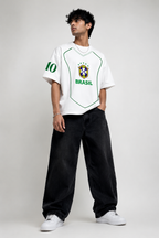 Brasil 10 Legacy White Oversized tshirt