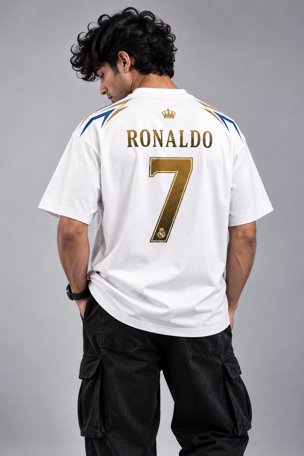 Ronaldo 7 Real Madrid  Fan  Oversized T-Shirt