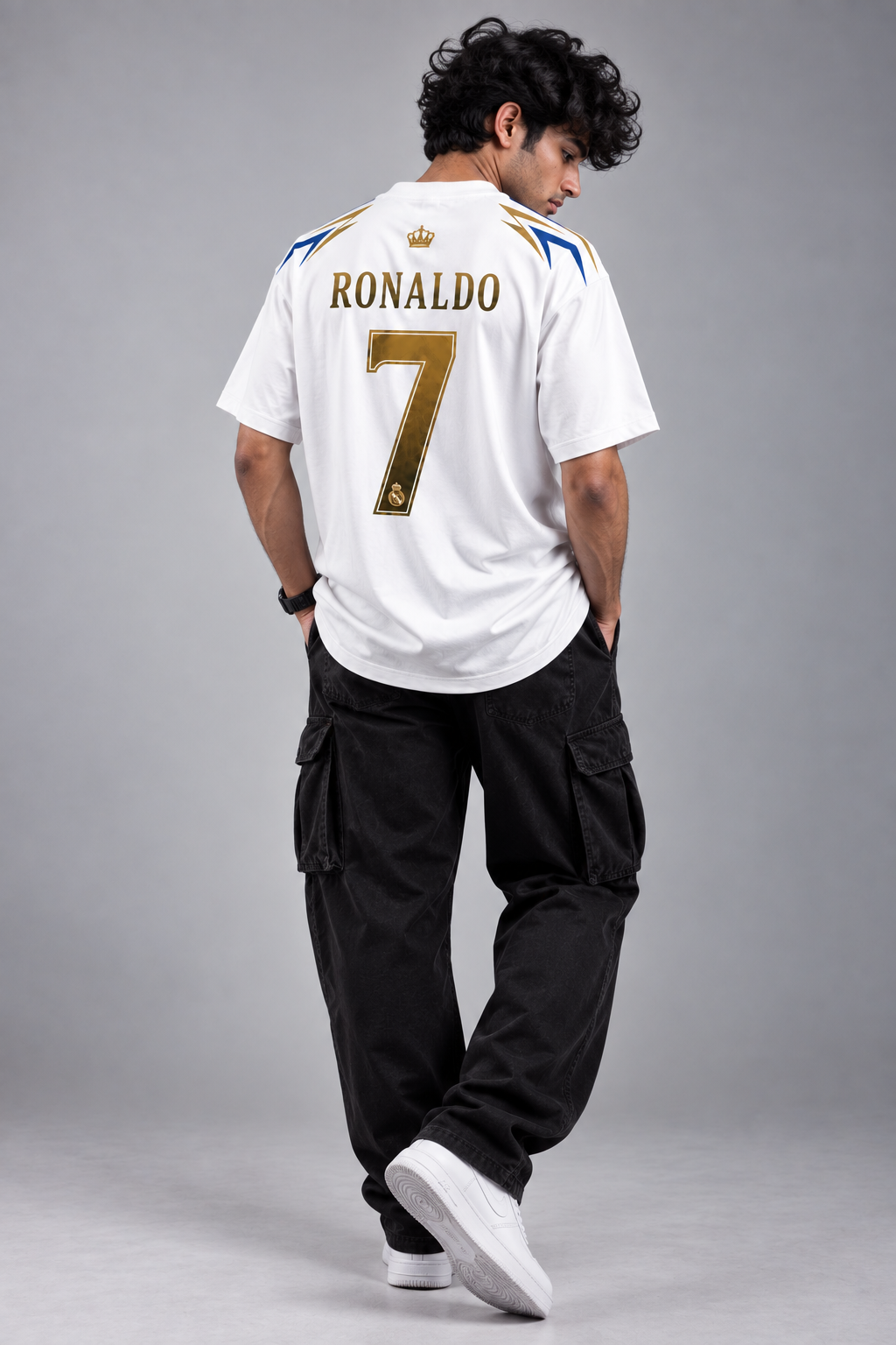 Ronaldo 7 Real Madrid  Fan  Oversized T-Shirt
