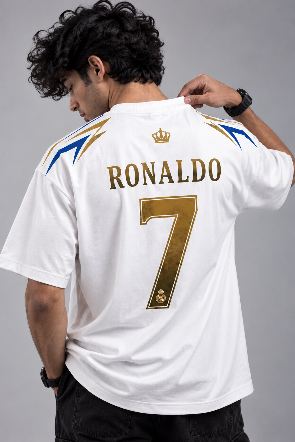 Ronaldo 7 Real Madrid  Fan  Oversized T-Shirt
