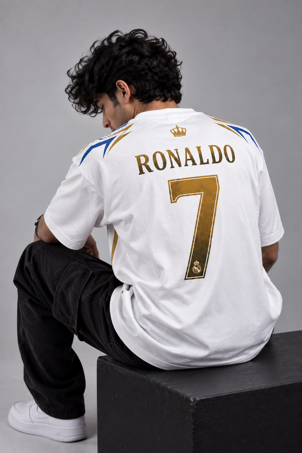 Ronaldo 7 Real Madrid  Fan  Oversized T-Shirt