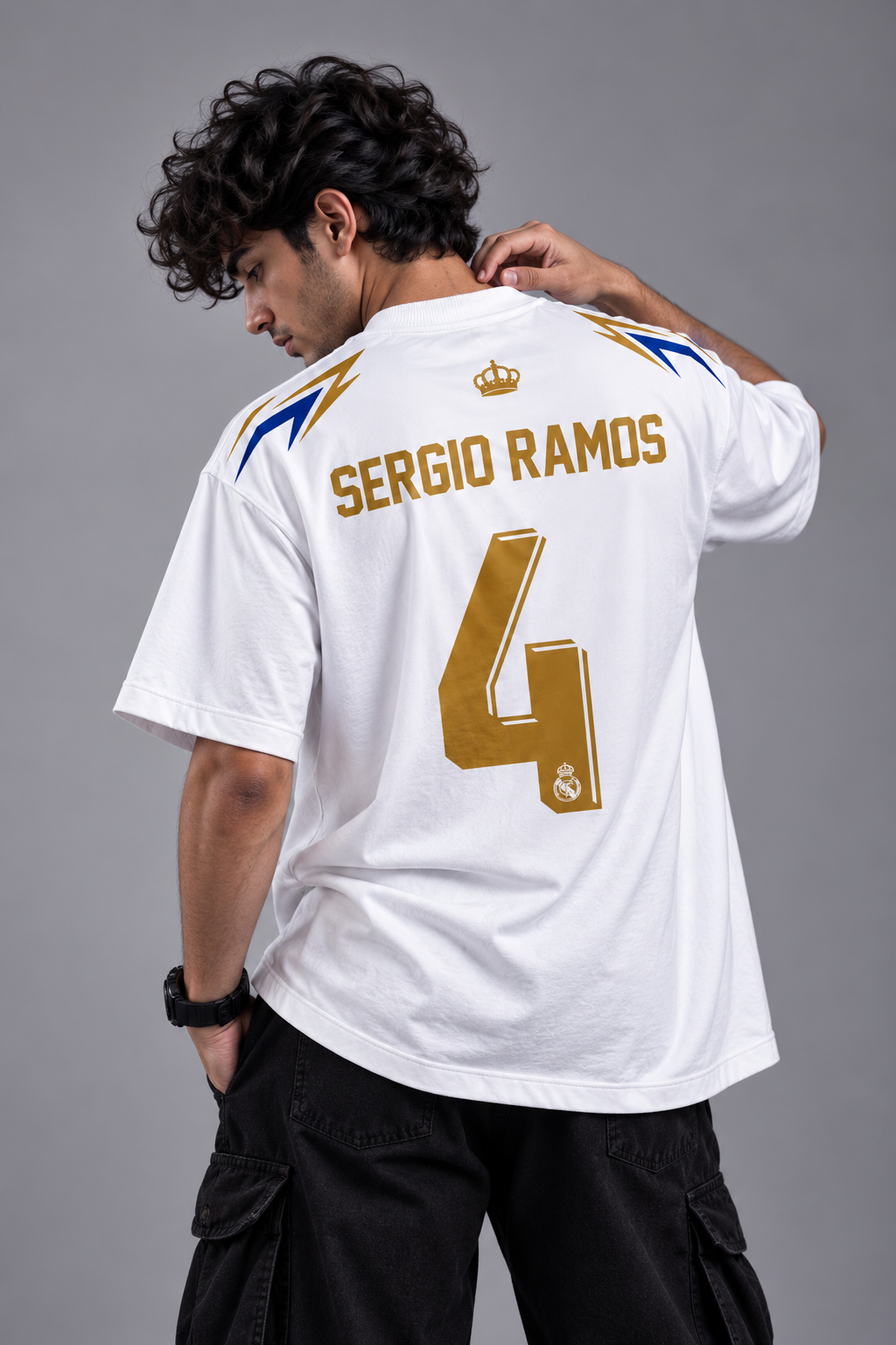 Sergio Ramos 4 Real Madrid Fan Oversized T-Shirt