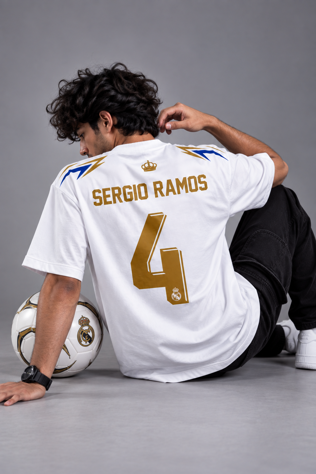 Sergio Ramos 4 Real Madrid Fan Oversized T-Shirt
