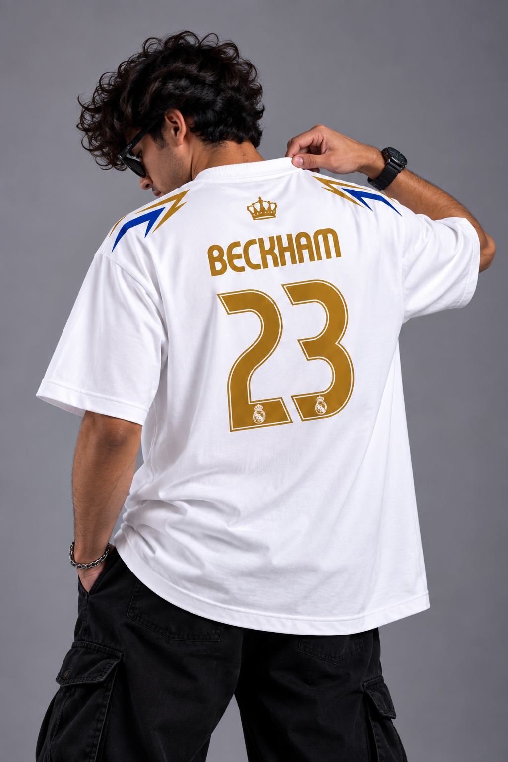 David Beckham 23 Real Madrid fan  Oversized T-Shirt