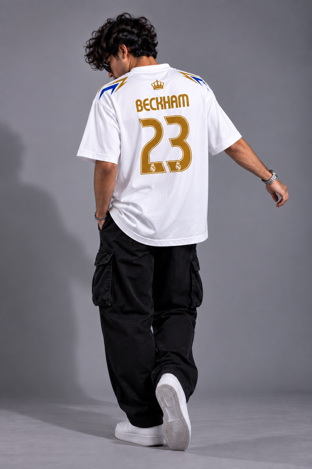 David Beckham 23 Real Madrid fan  Oversized T-Shirt