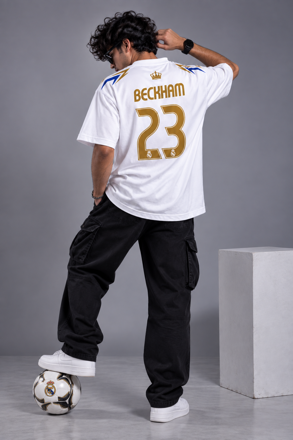 David Beckham 23 Real Madrid fan  Oversized T-Shirt