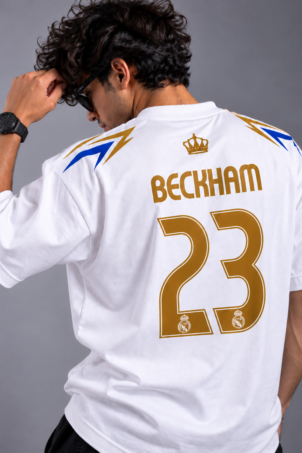 David Beckham 23 Real Madrid fan  Oversized T-Shirt