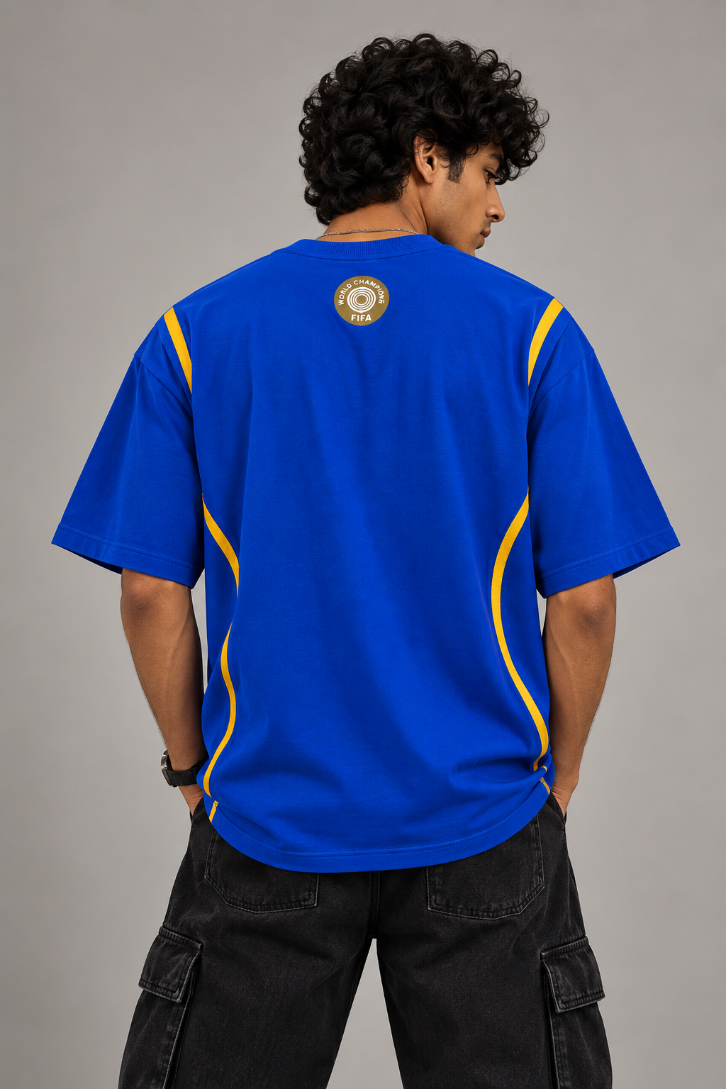 Chelsea Blue & Gold Fan Oversized T-Shirt