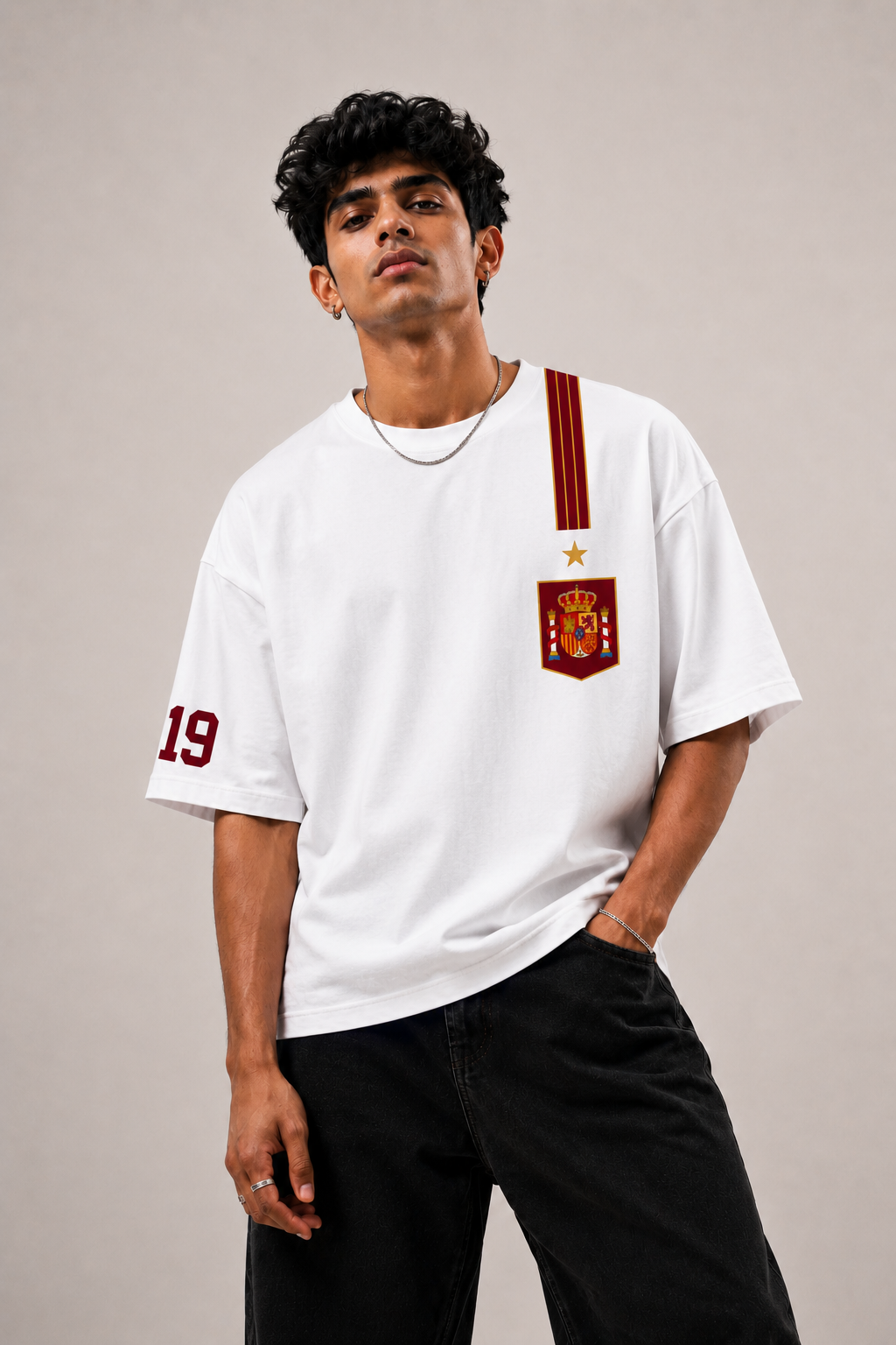 Spain #19 Lamine Yamal Oversized T Shirt