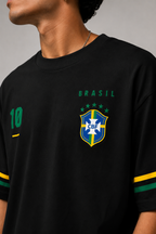 Brazil Neymar 10 Legacy  The Last Dance White Oversized Tshirt