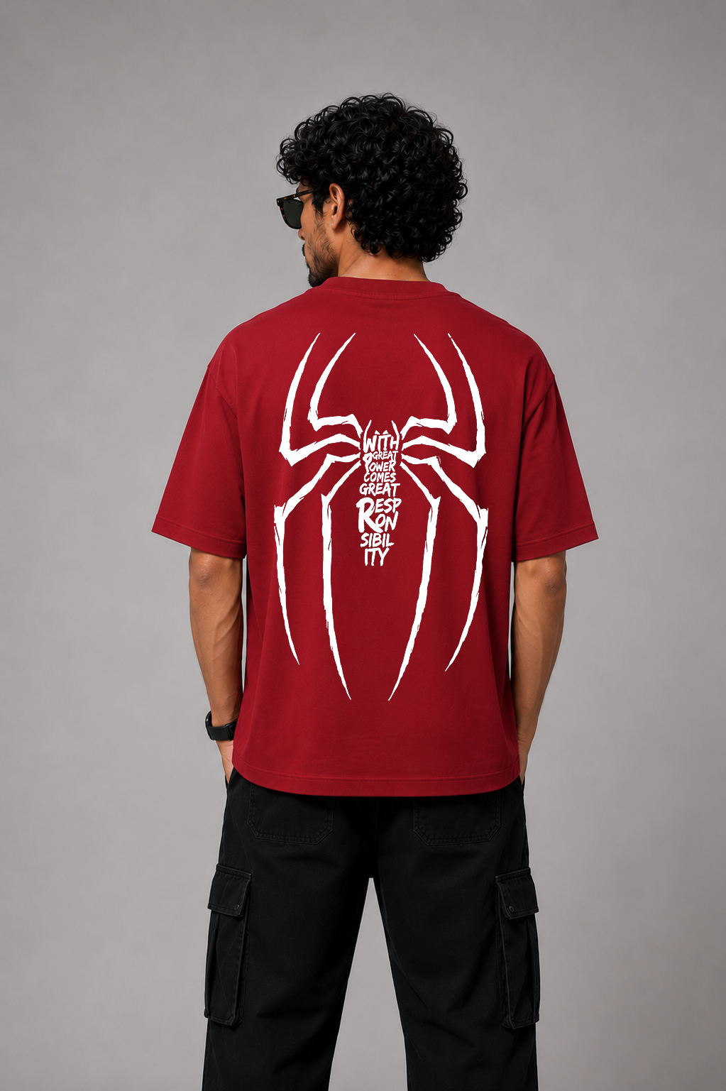 Spider Web Legacy Oversized Graphic T-Shirt