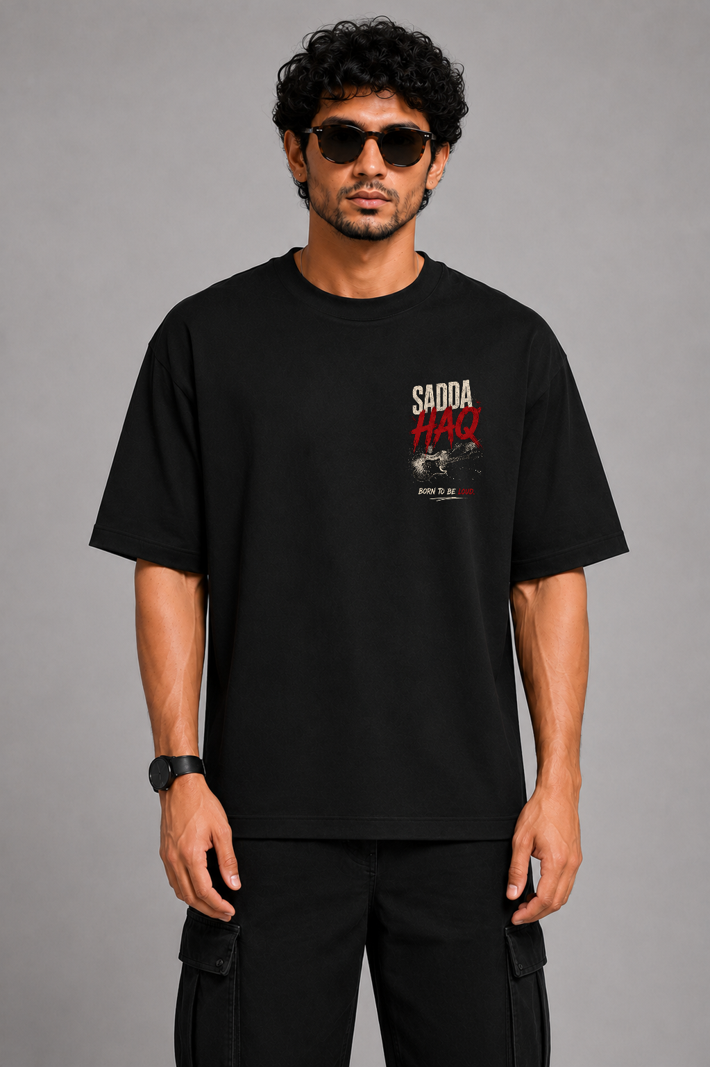 Sadda Haq Oversized T-Shirt for Men