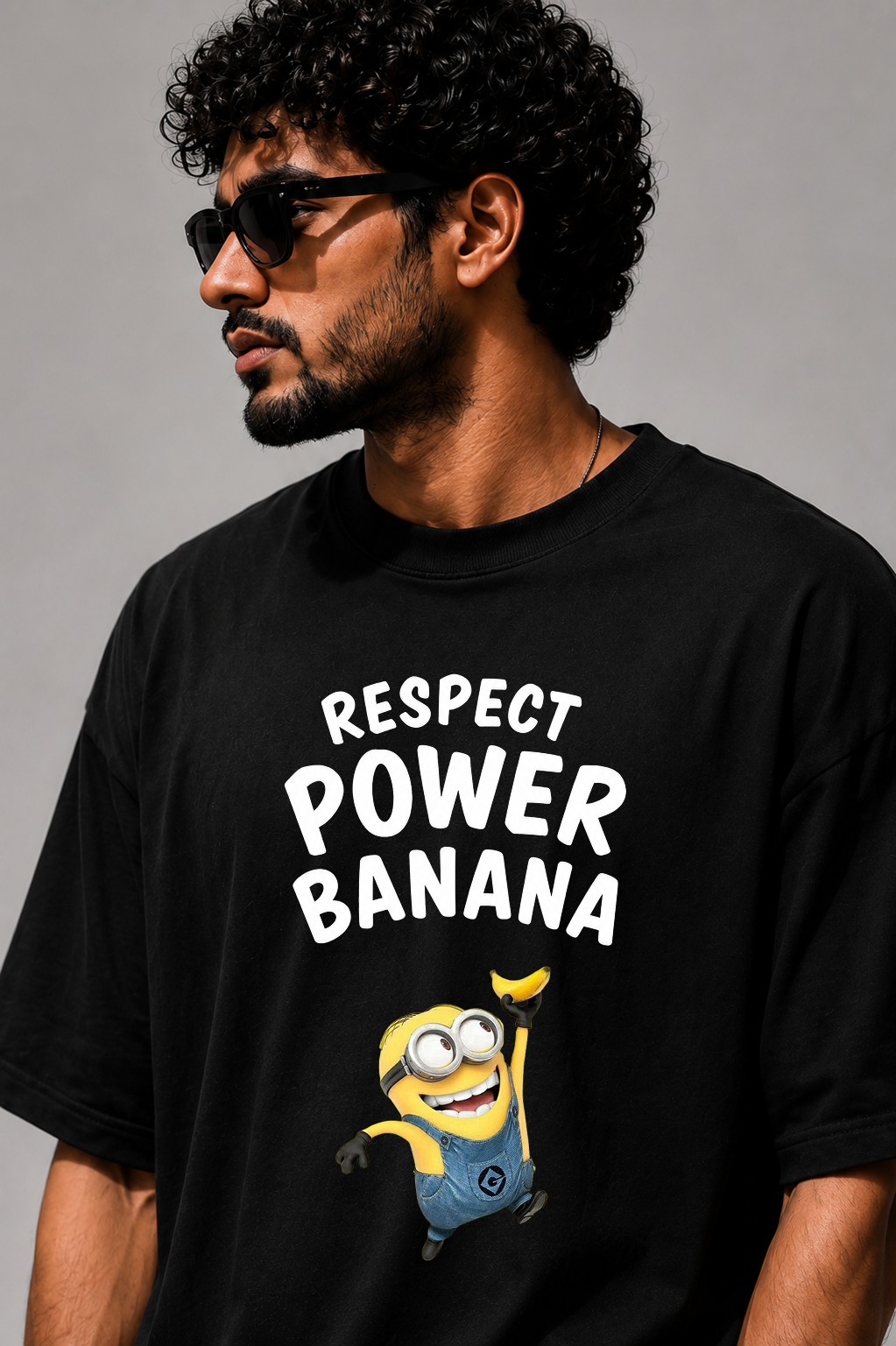 Minions Respect Power Banana Oversized T-Shirt