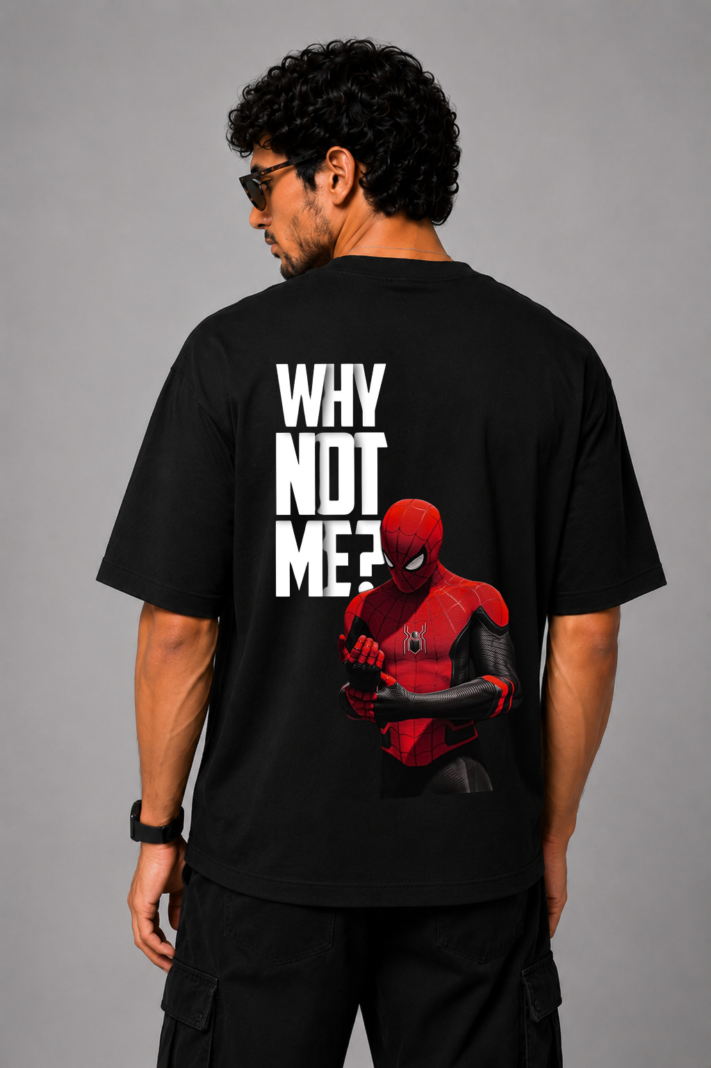 Spider-Man "Why Not Me?" Oversized T-Shirt