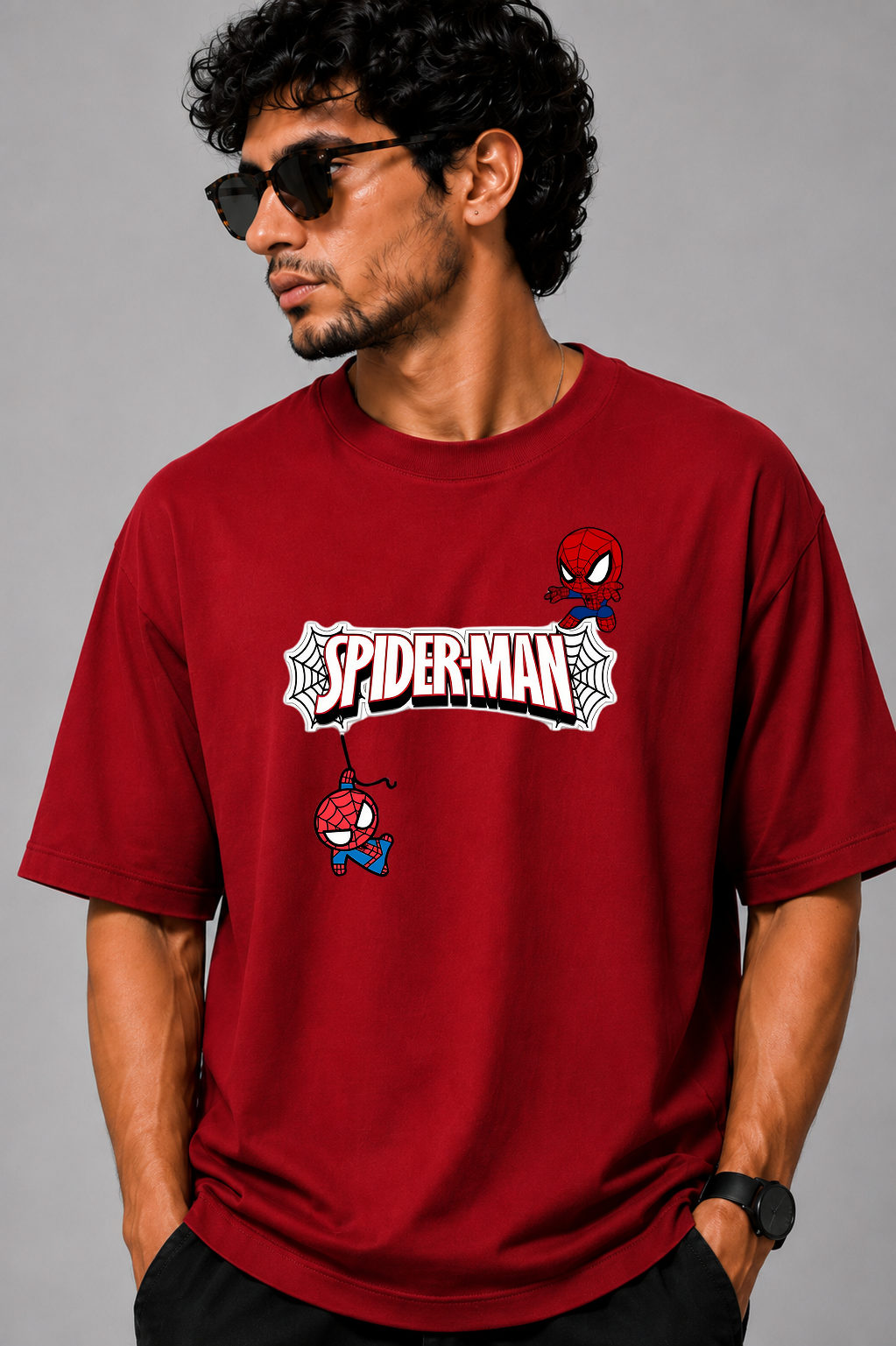 Spider-Man Chibi Oversized T-Shirt