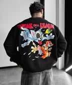 Tom&Jerry Freak On A Leash Oversized Sweatshirt