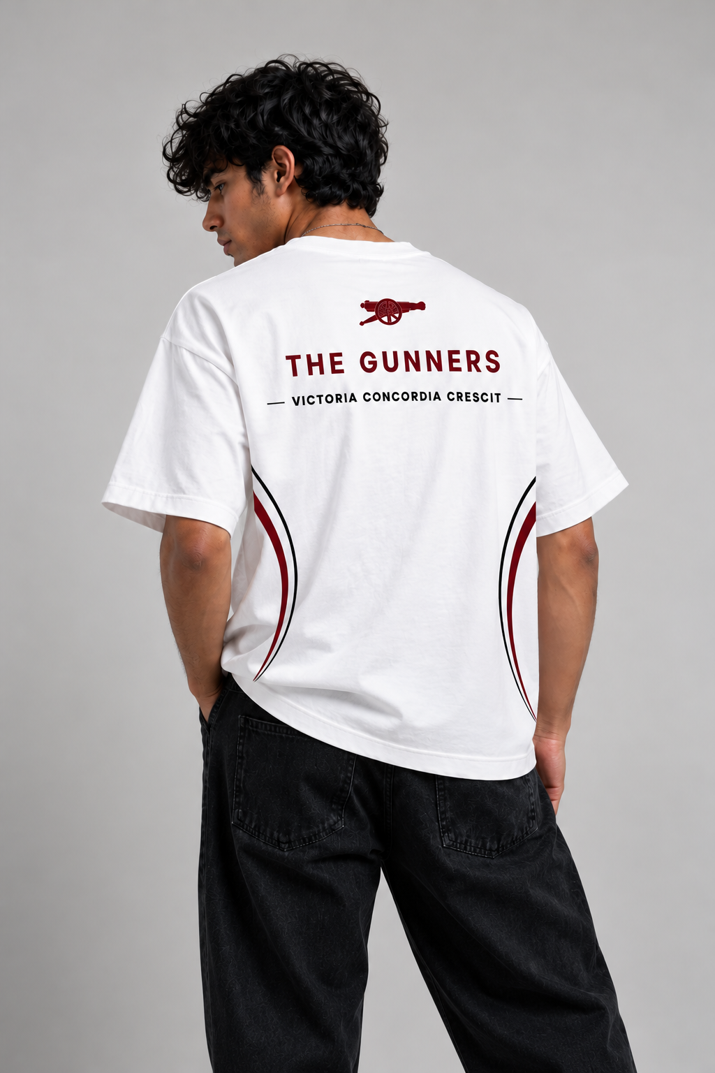Arsenal The Gunners Fan Oversized T-Shirt
