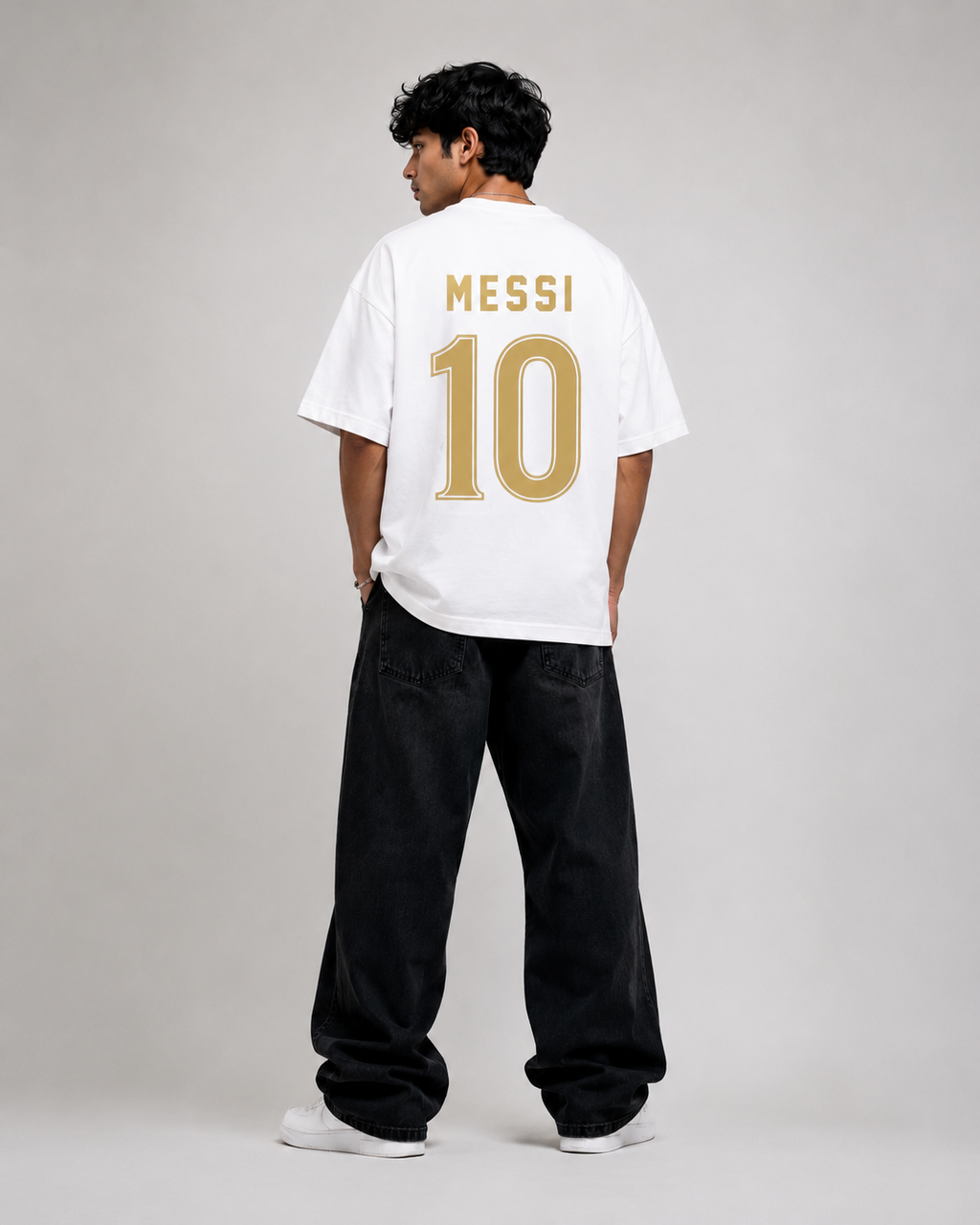 Argentina Messi 10 Legacy White Oversized tshirt
