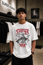 Spiderman White Oversized t shirt