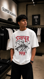 Spiderman White Oversized t shirt