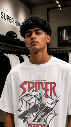 Spiderman White Oversized t shirt