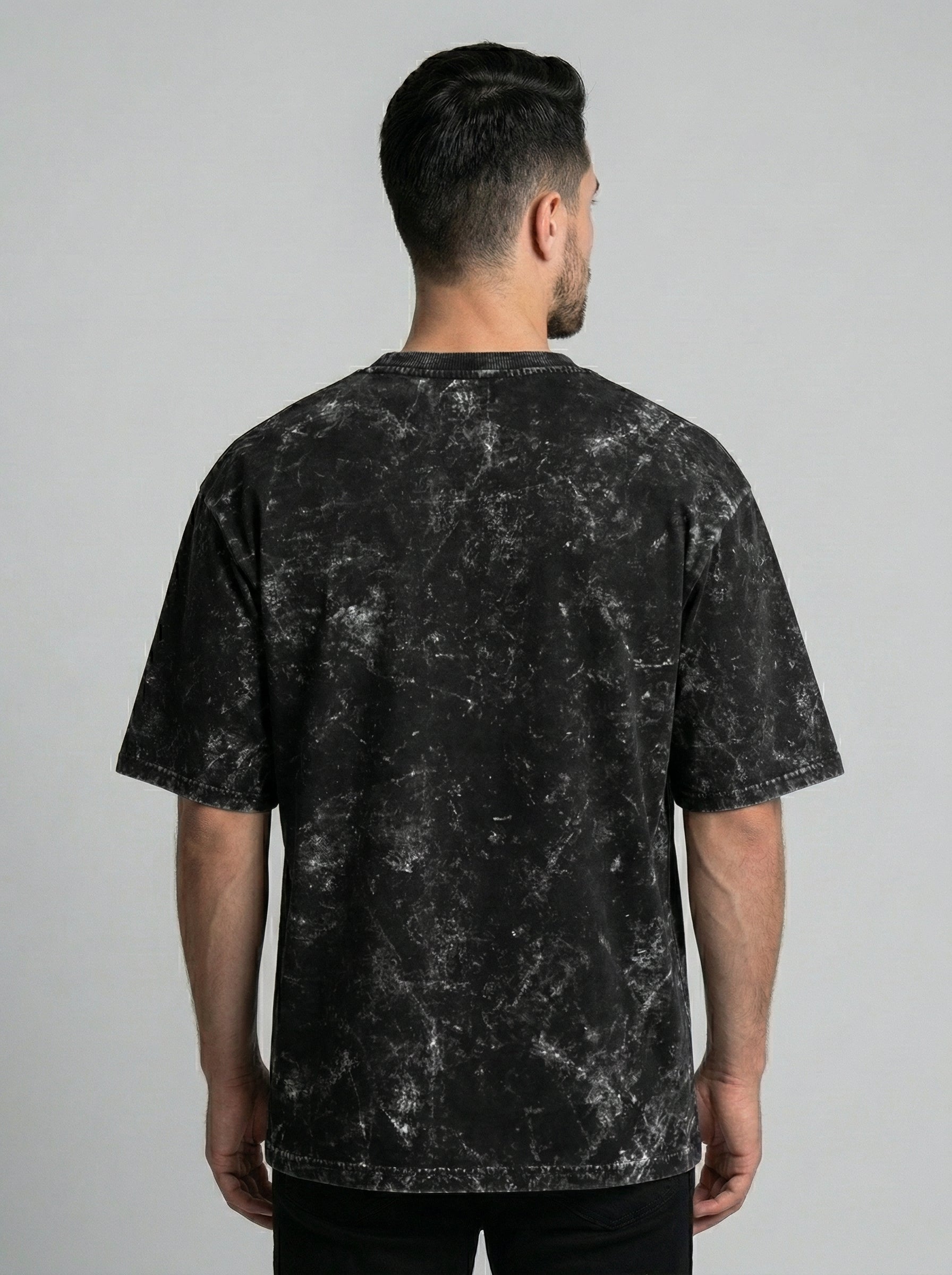 Why Be Normal Be Weird Oversized Acid Wash T-shirt